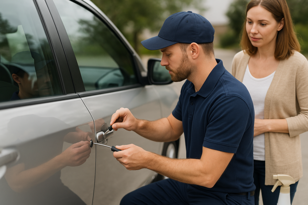 Car lockout service work